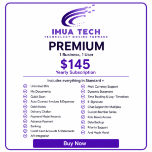Invoicing Yearly Premium Plan
