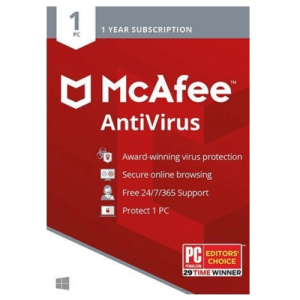 McAfee AntiVirus Plus 3 Year / 1 Device